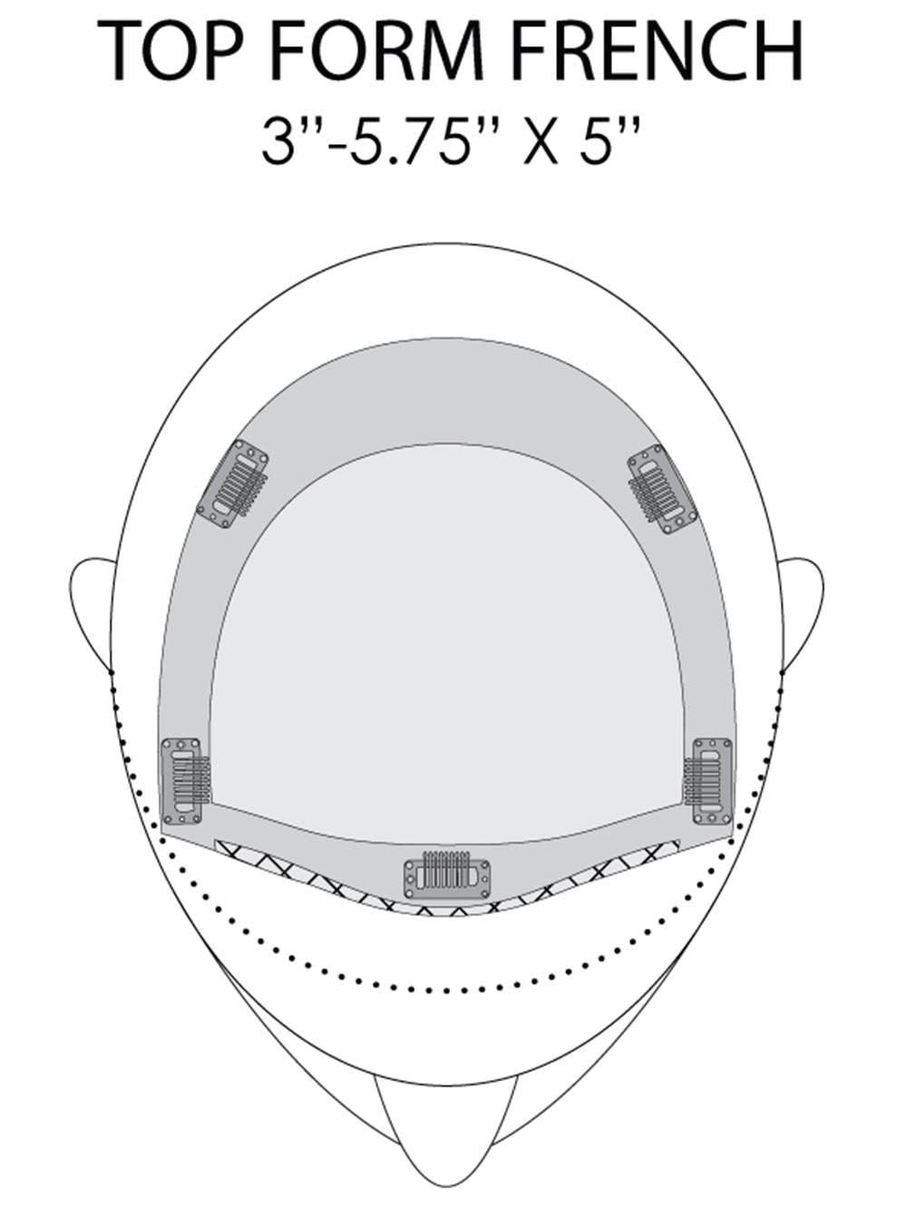 Top Form French 18 | Remy Human Hair Topper (Mono Top) - Image 5