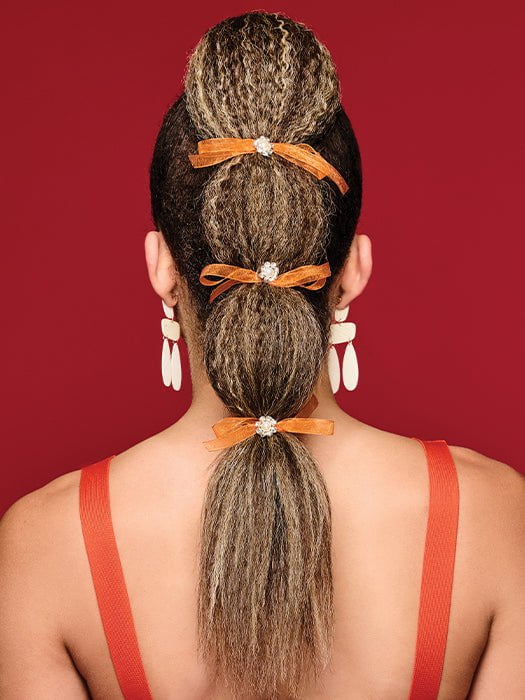 21 Crimped Pocket Pony | Synthetic Hairpiece - Image 9