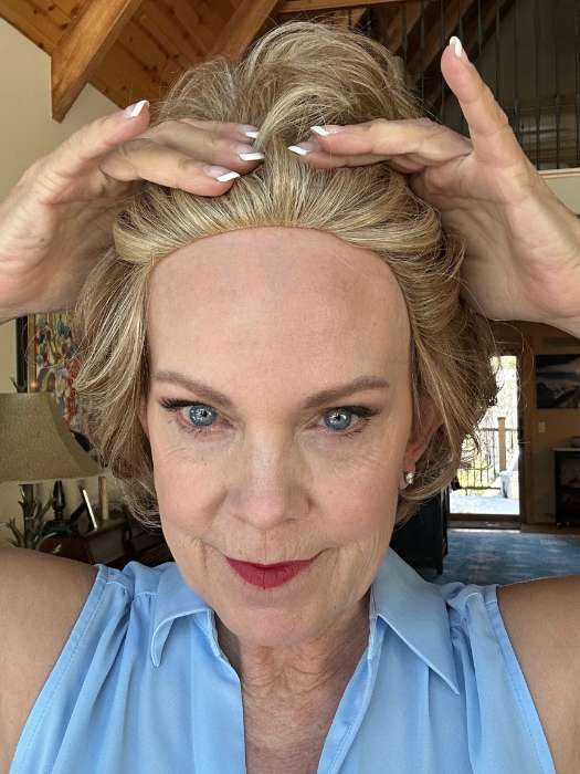 Aubrey | Human Hair/ Synthetic Wig (Hand-Tied) - Image 3